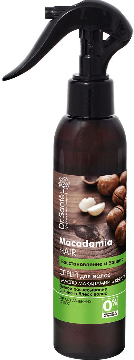 Dr.Sante 0%" спрей д/волос 150мл Macadamia Hair Восстановление и защита Производитель: Украина Эльфа